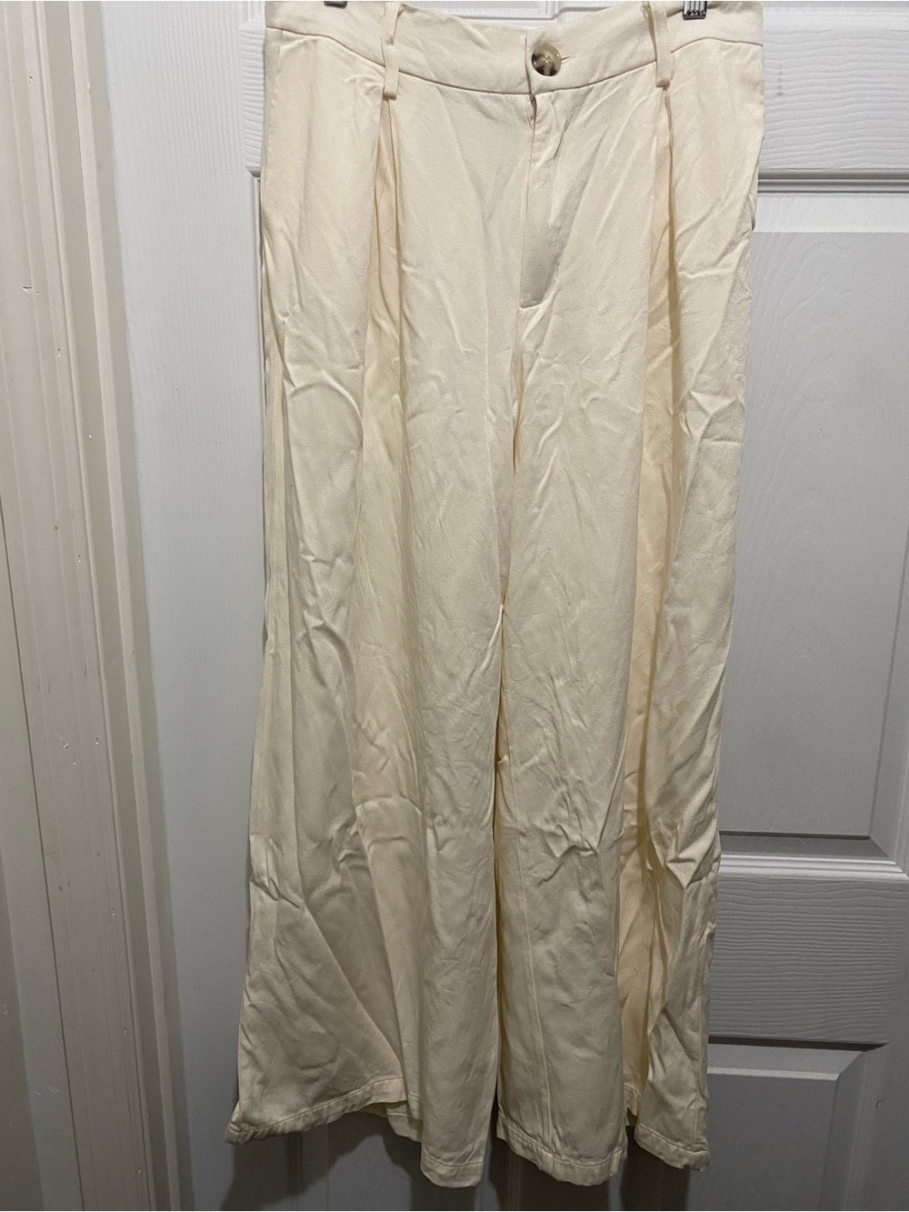 And Now This M Cream Elastic-Waist Viscose Pants